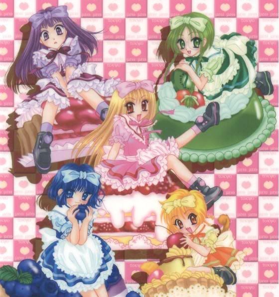 Berry X Zakuro X Mint X Pudding X Lettuce,Colored Manga Photo by